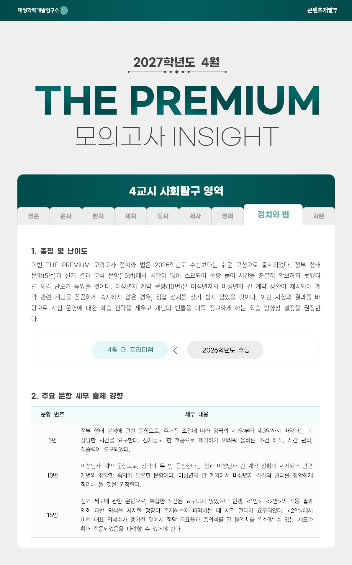 2027학년도 4월 THE PREMIUM 모의고사 INSIGHT 사탐_정치와 법.jpg
